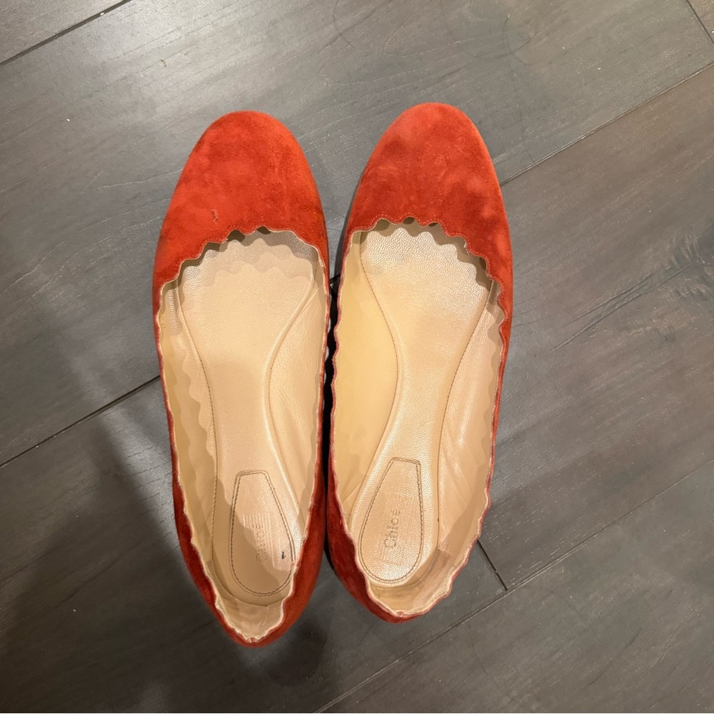 Chloe Scalloped flats size 39